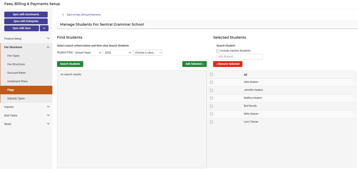Fees, Billing, Payment Setup